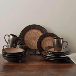 Verona 16-teiliges Geschirrset in verschiedenen Farben für elegantes Essen