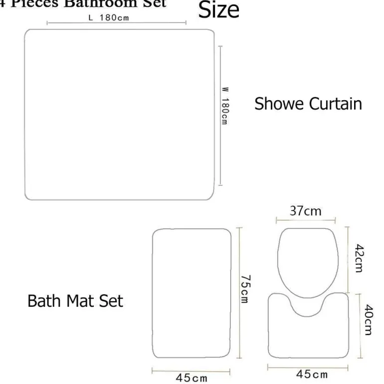 Versace Luxus-Duschvorhang-Set – Elegante Badezimmerdekoration