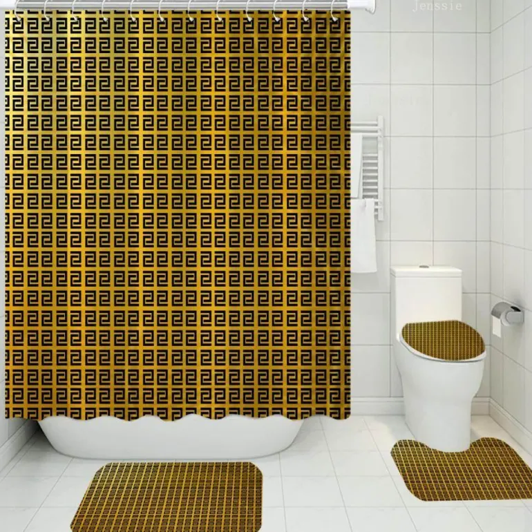 Versace Luxus-Duschvorhang-Set – Elegante Badezimmerdekoration