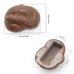 Versteckter Garten-Sicherheitsstein – diskretes Sicherheitsdekor für den Außenbereich