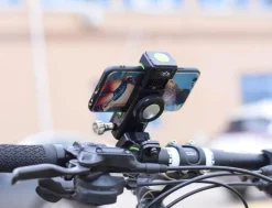 Verstellbare Fahrradleuchte und Telefonhalterung