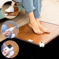 Verstellbare Fußwärmmatte aus Leder – beheizte Komfortmatte