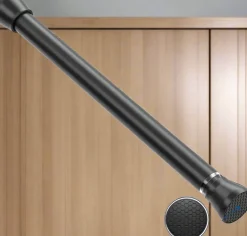 Verstellbare Gardinenstange mit Federspannung, ohne Bohren, Stange für den Schrank