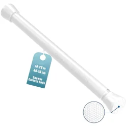 Verstellbare Gardinenstange mit Federspannung, ohne Bohren, Stange für den Schrank