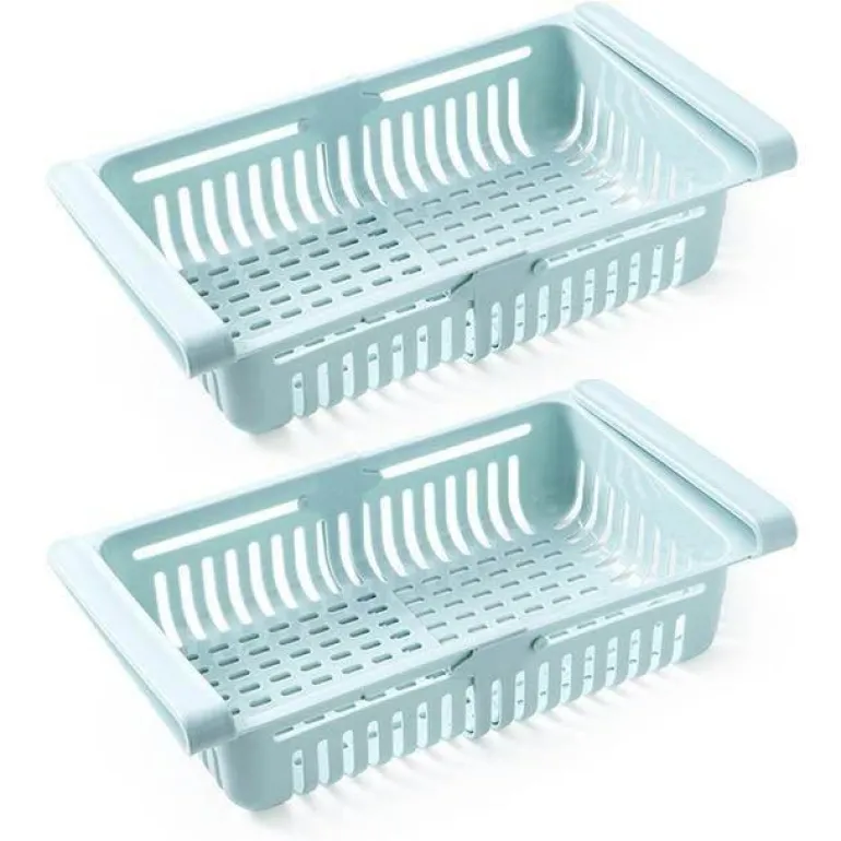 Verstellbare Kühlschrankschublade – platzsparender Küchen-Organizer