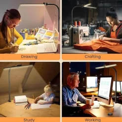 Verstellbare LED-Schreibtischlampe - Augenschutz-Leselicht