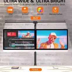 Verstellbare LED-Schreibtischlampe - Augenschutz-Leselicht