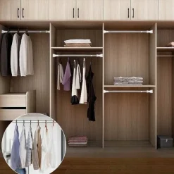 Verstellbare Teleskop-Kleiderstange – platzsparender Organizer