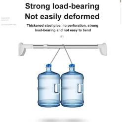 Verstellbare Teleskop-Kleiderstange – platzsparender Organizer