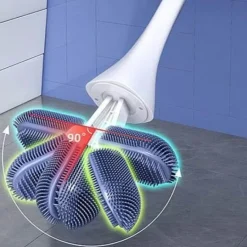 Verstellbare Toilettenbürste mit Doppelkopf – Vielseitiges Reinigungswerkzeug für das Badezimmer