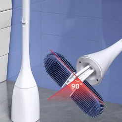 Verstellbare Toilettenbürste mit Doppelkopf – Vielseitiges Reinigungswerkzeug für das Badezimmer