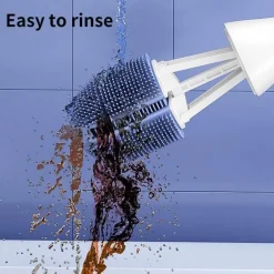 Verstellbare Toilettenbürste mit Doppelkopf – Vielseitiges Reinigungswerkzeug für das Badezimmer