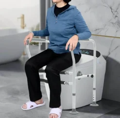 Verstellbare Toiletten-Sicherheitsgriffe für ältere Menschen – Komfort-Hilfe-Stützstange