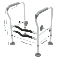 Verstellbare Toiletten-Sicherheitsgriffe für ältere Menschen – Komfort-Hilfe-Stützstange