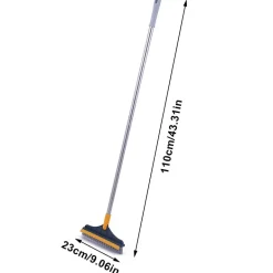 Verstellbare Wischbürste mit langem Griff – vielseitiges Reinigungswerkzeug