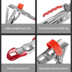 Verstellbarer Angelrutenhalter aus Edelstahl – Angelzubehör mit sensiblem Design