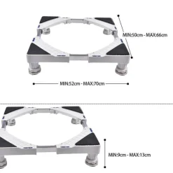 Verstellbarer, beweglicher Standfuß für Haushaltsgeräte