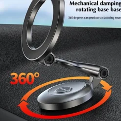 Verstellbarer, faltbarer magnetischer Ring-Autotelefonhalter