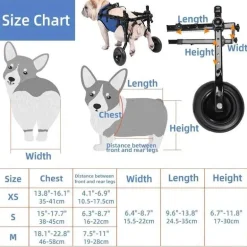 Verstellbarer Hunderollstuhl – Ergonomische Mobilitätshilfe für Haustiere