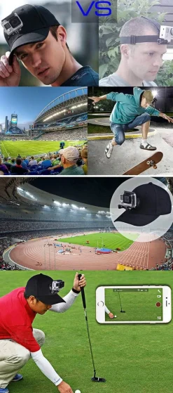 Verstellbarer Hut mit Kamerahalterung – Action-Kappe für Outdoor-Abenteuer