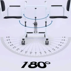 Verstellbarer hydraulischer Patiententransferstuhl mit Fußpedallift
