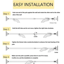 Verstellbarer Kleider-Organizer – einfach zu installierender Kleiderstangenhalter