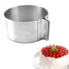 Verstellbarer Kuchenschneider – Mousse-Ringschneider aus Edelstahl