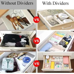 Verstellbarer Schubladenteiler – einziehbarer Aufbewahrungs-Organizer