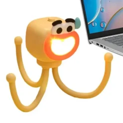 Verstellbarer Telefonhalter in Form einer Oktopuslampe – vielseitige Schreibtischleuchte und Telefonständer