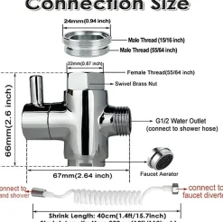 Verstellbares Badezimmerset – leicht zu reinigende Komplettlösung