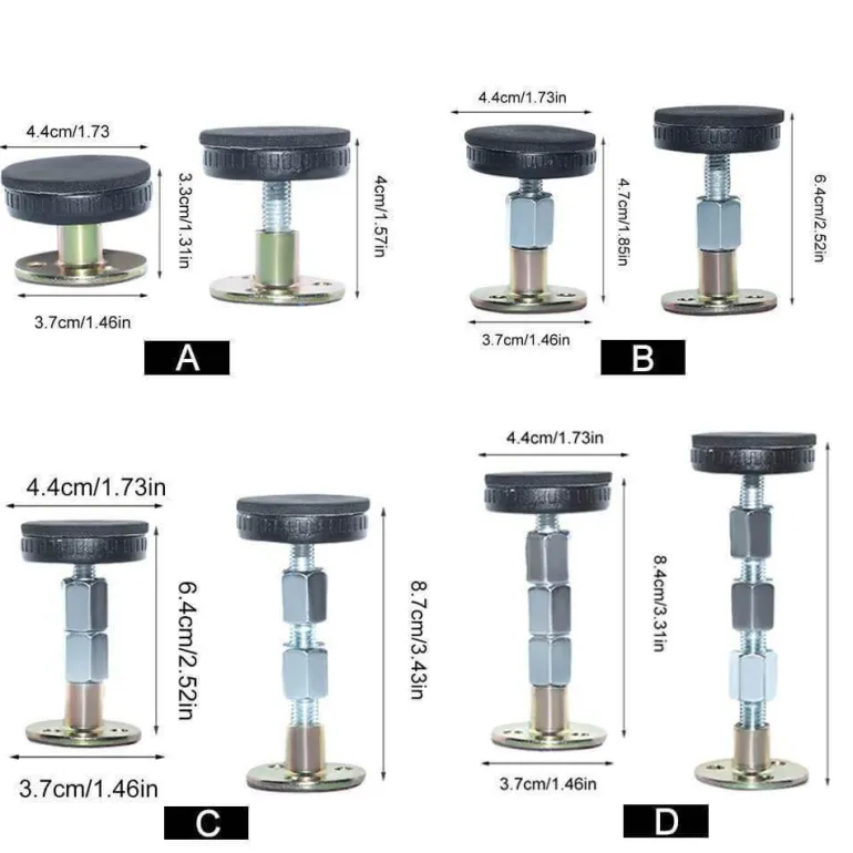 Verstellbares Bettstabilisator-Set – Anti-Shake-Unterstützung, 2er-Pack