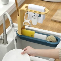 Verstellbares Küchenregal, Abtropfgestell, Organizer