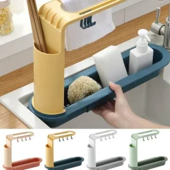 Verstellbares Küchenregal, Abtropfgestell, Organizer