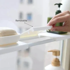 Verstellbares Küchenschrank-Organizer-Regal – Aufbewahrungslösung ohne Bohren