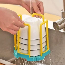 Verstellbares Mini-Abtropfgestell – Aufbewahrungs-Organizer für die Küche