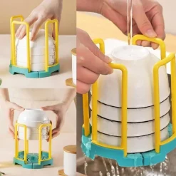 Verstellbares Mini-Abtropfgestell – Aufbewahrungs-Organizer für die Küche