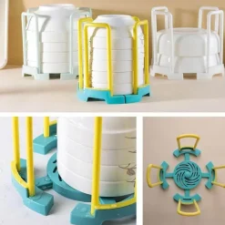 Verstellbares Mini-Abtropfgestell – Aufbewahrungs-Organizer für die Küche