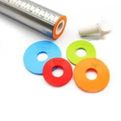 Verstellbares Nudelholz aus Edelstahl für die perfekte Zubereitung von Fondant-Teig