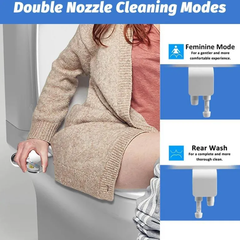 Verstellbares tragbares Bidet – Ultraflacher Toiletten-Sprühaufsatz