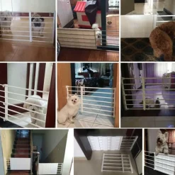 Verstellbares tragbares Hundezauntor - Haustierbarriere