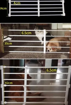 Verstellbares tragbares Hundezauntor - Haustierbarriere