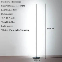 Vertical Floor Lamp - Elegant Home Lighting