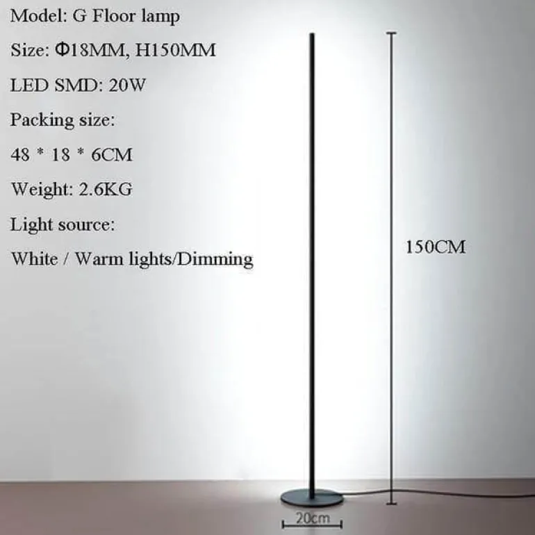Vertical Floor Lamp - Elegant Home Lighting