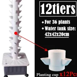 Vertikales Hydrokultur-Gartenset - Green Life Home Planter