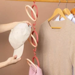 Vielseitiger Kleiderbügel mit rundem Haken – Mehrzweck-Organizer für kreative Zwecke