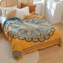 Vierlagige Gazedecke aus nordischer Baumwolle – weiche Tagesdecke