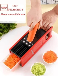 Vierseitiger Gemüsereibe-Schneider - Multifunktionales Küchenwerkzeug