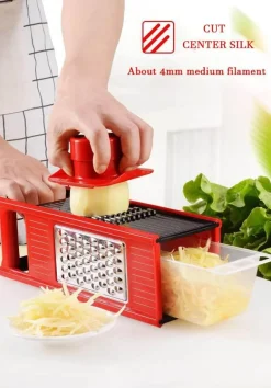 Vierseitiger Gemüsereibe-Schneider - Multifunktionales Küchenwerkzeug