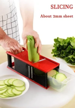 Vierseitiger Gemüsereibe-Schneider - Multifunktionales Küchenwerkzeug