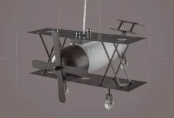 Vintage Airplane Pendant Lamp - Retro Lighting Fixture